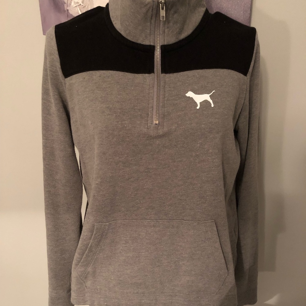 PINK quarter zip hoodie